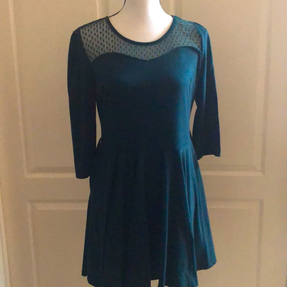 Green Skater/Circle Dress - Size Large